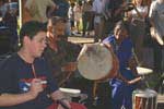 the indian fellow on the powow drum was a strong component, and played the whole time